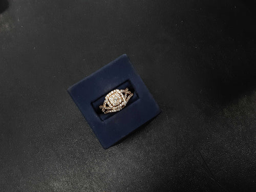 Ring - Engagement Set - Rose Gold 10k (.417) 4 grams Size 7