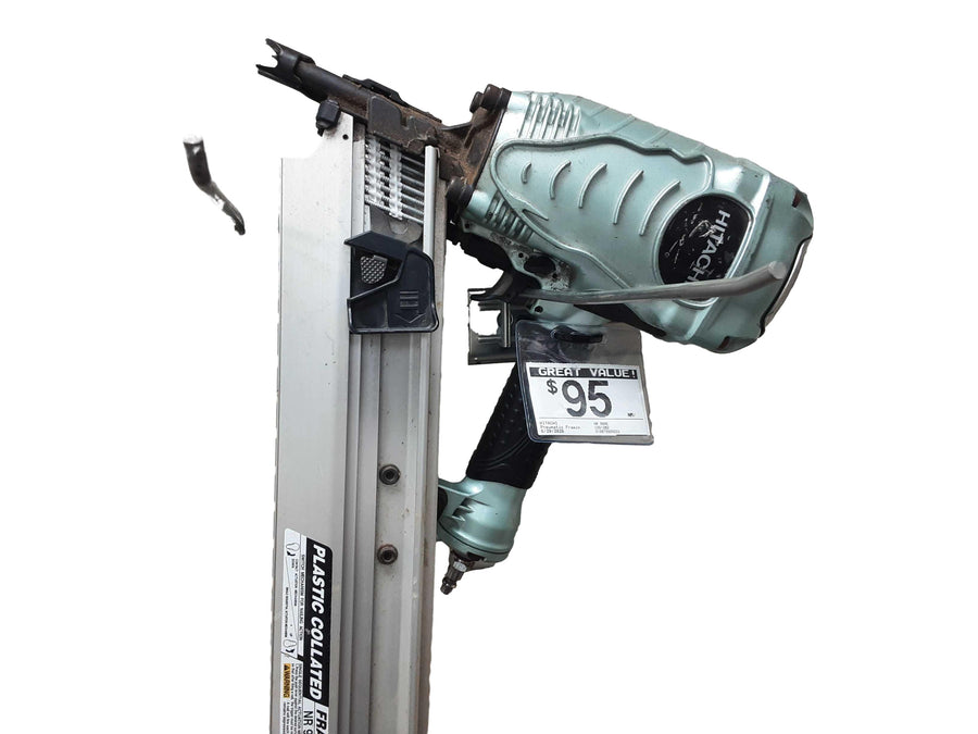 Hitachi Nr 90ae Blue Pneumatic Framing Nailer