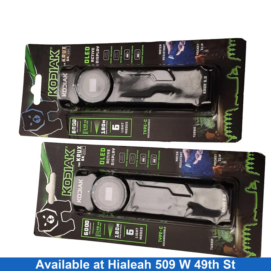 Kodiak Krux 6.0 Black Flashlight / Headlamp