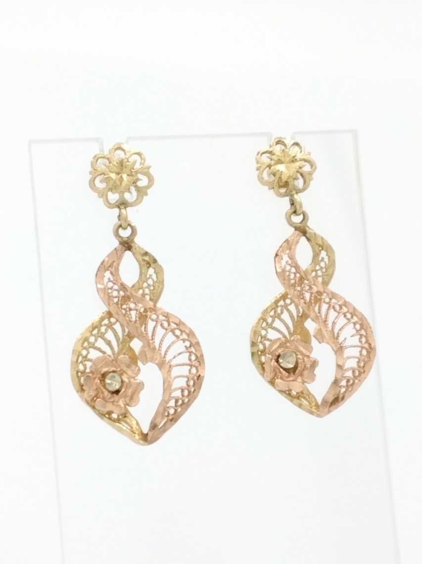 Earrings - Yellow Gold 14k (.585) 4.8 grams
