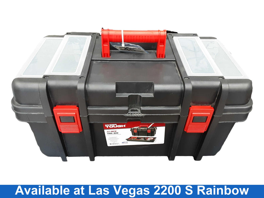 Hyper Tough 22 Inch Black Tool Box