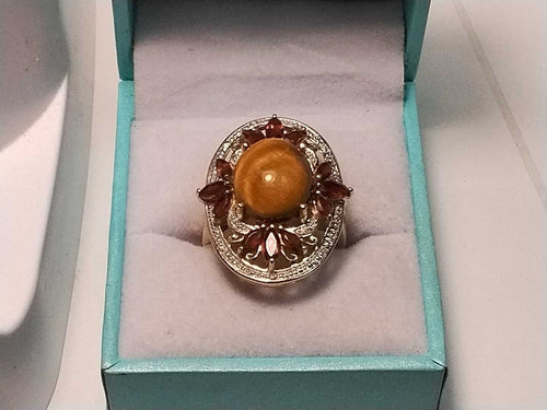 Women's Ring - Yellow Gold 10k (.417) 6.4 grams Size 7.5