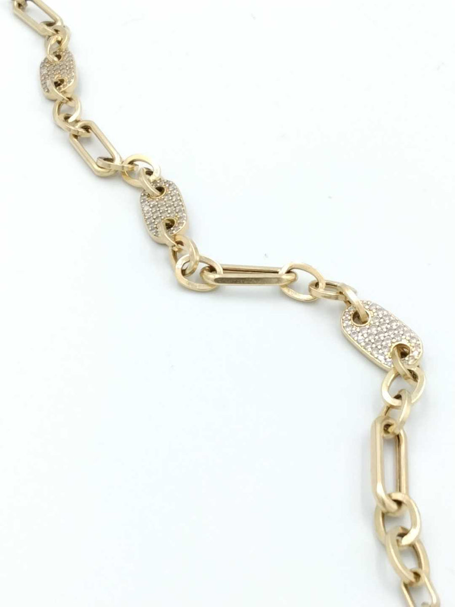 Link Bracelet - Yellow Gold 14k (.585) 9.1 grams 8 inch