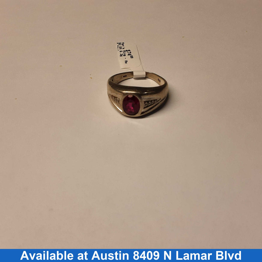 Men's Ring - Silver 6.3 grams Size 9.5