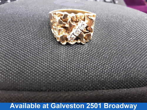 Men's Ring - Yellow Gold 14k (.585) 12.4 grams Size 10.5