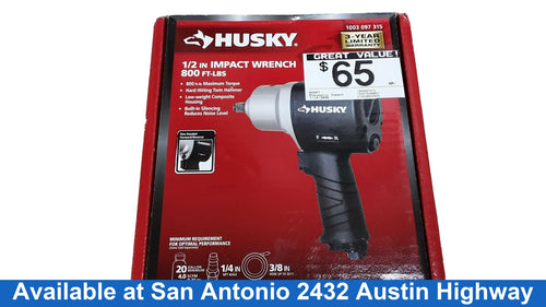 Husky 1003097315 Black Pneumatic Impact Drill