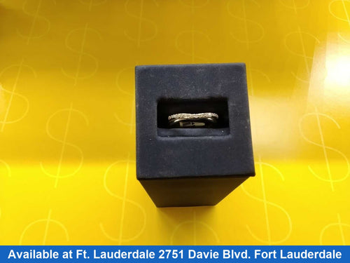 Women's Ring - Anniversary - White Gold 14k (.585) 2.4 grams Size 5.5