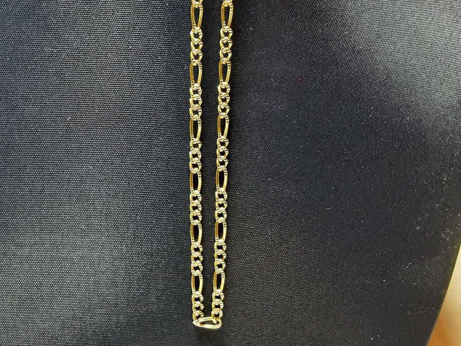 Figaro Chain - Yellow Gold 14k (.585) 6.2 grams 24 inch