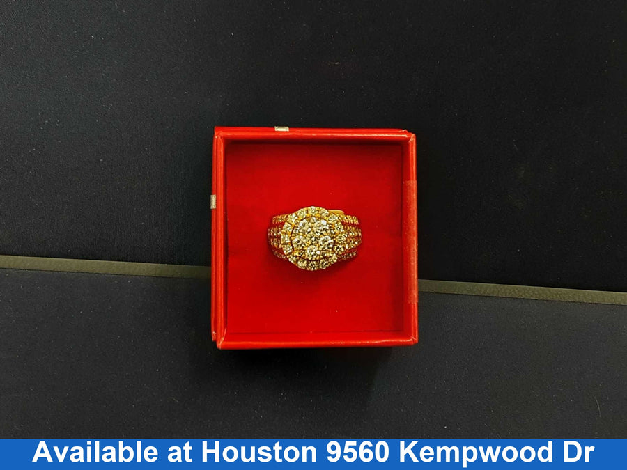 Women's Ring - Yellow Gold 10k (.417) 9.1 grams Size 7