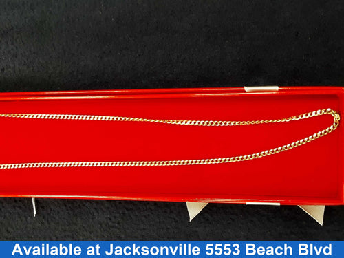 Cuban Link Chain - Yellow Gold 14k (.585) 11.4 grams 23 inch