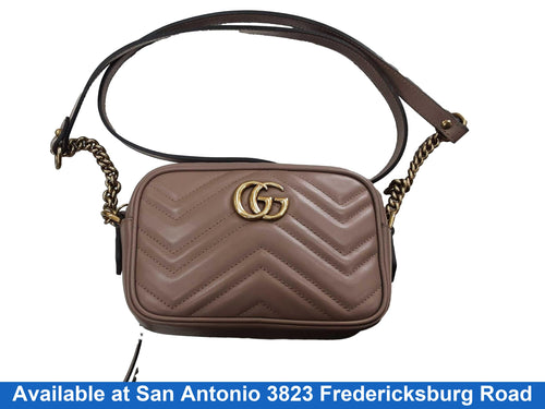 Gucci Gg Marmont Matelasse Mini Bag Rose Antic
