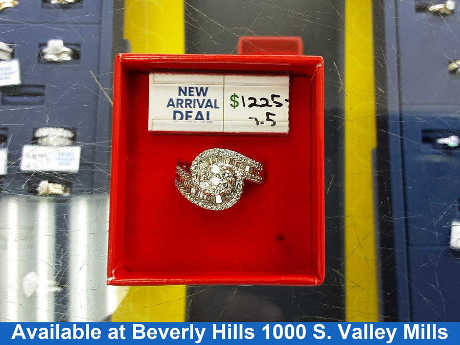 Women's Ring - White Gold 14k (.585) 6.6 grams Size 20