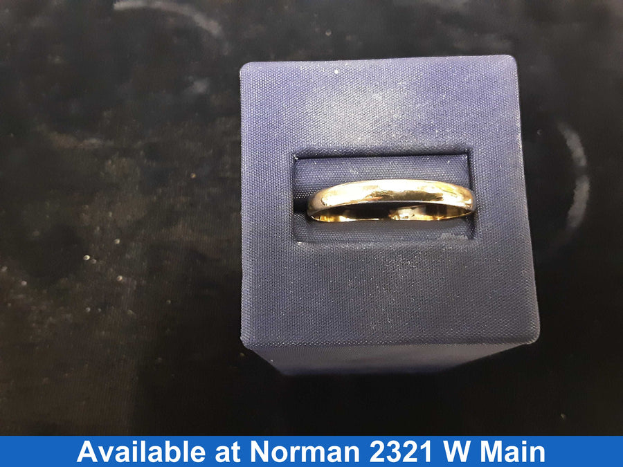 Ring - Wedding Band - Yellow Gold 10k (.417) 1.4 grams Size 13