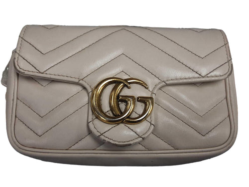 Gucci Marmont Small Shoulder Bag Beige / Tan Purse / Handbag