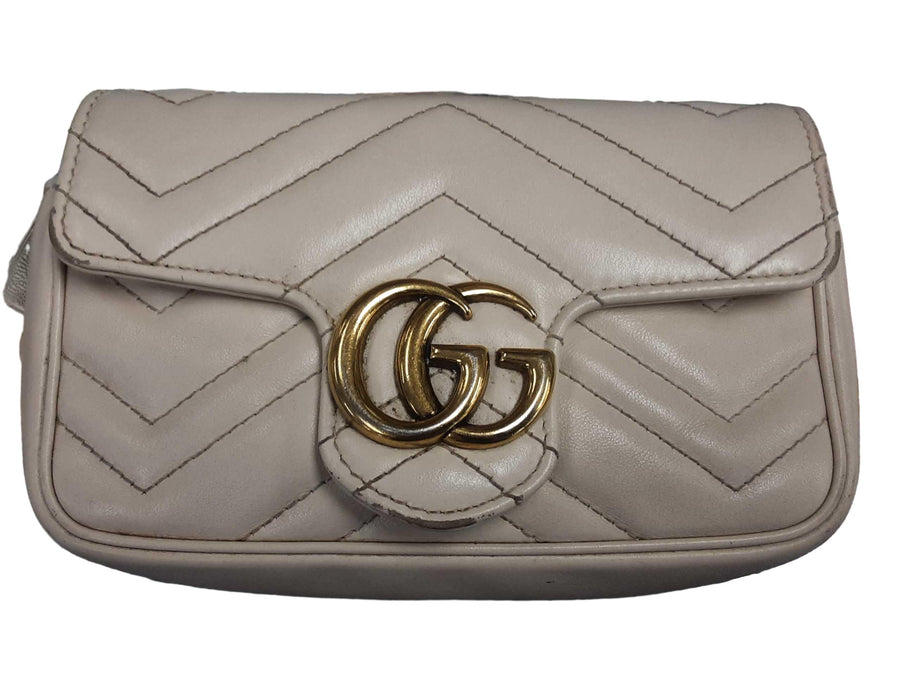Gucci Marmont Small Shoulder Bag Beige / Tan Purse / Handbag