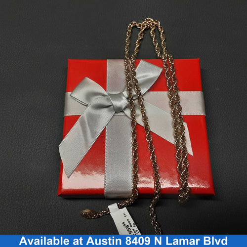 Rope Chain - Yellow Gold 14k (.585) 17.4 grams 28 inch