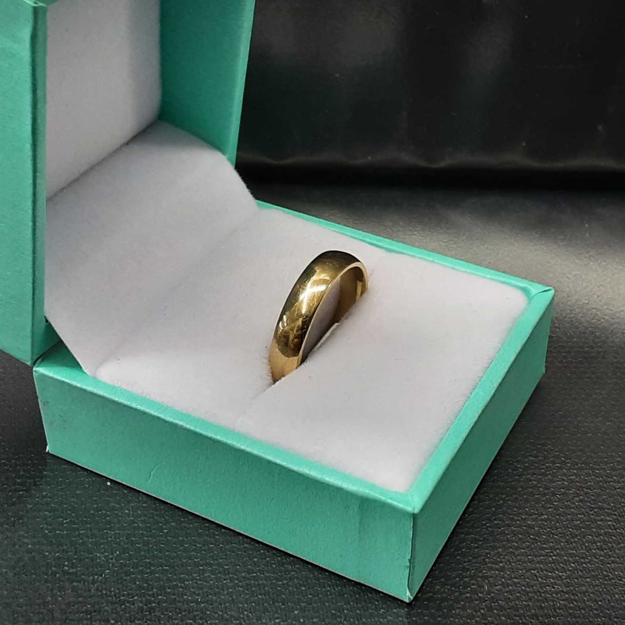 Ring - Wedding Band - Yellow Gold 10k (.417) 6.5 grams Size 7.5