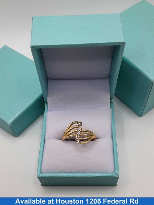 Women's Ring - Yellow Gold 14k (.585) 2.4 grams Size 8.5