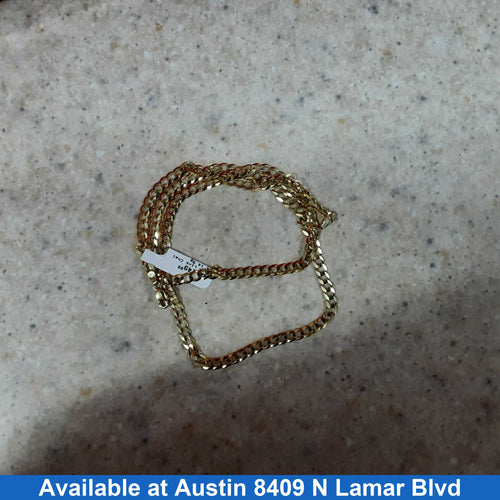 Cuban Link Chain - Yellow Gold 14k (.585) 14.9 grams 24 inch