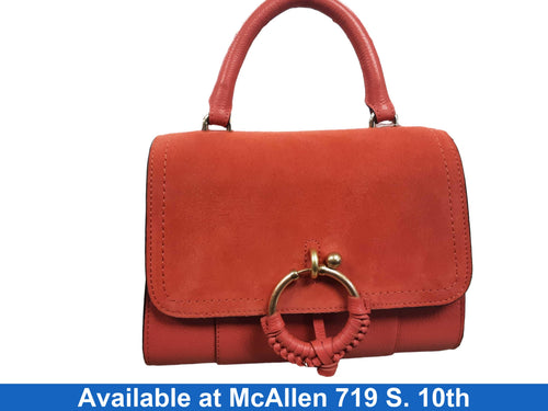 Chloe Summer Satchel With Gold Hardware Orange Purse / Handbag