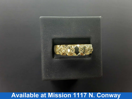 Ring - Wedding Band - Yellow Gold 14k (.585) 5.6 grams Size 20