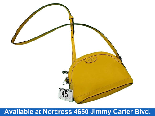 Kate Spade Sylvia Extra Large Dome Yellow Purse / Handbag
