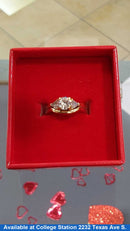 Ring - Wedding Set - Yellow Gold 14k (.585) 6 grams Size 5