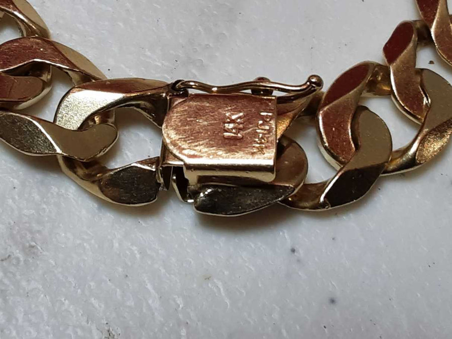 ID Bracelet - Yellow Gold 14k (.585) 37 grams 8 inch