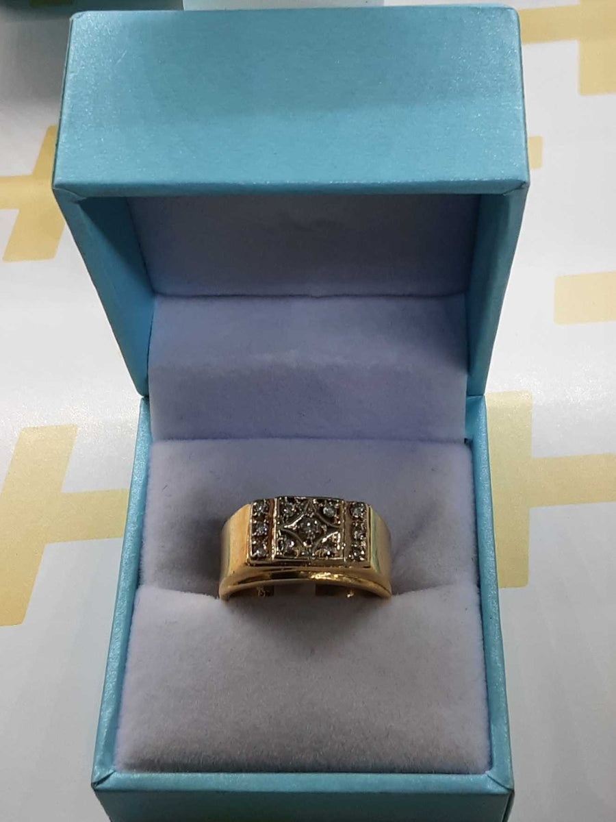 Men's Ring - Yellow Gold 14k (.585) 6.6 grams Size 7