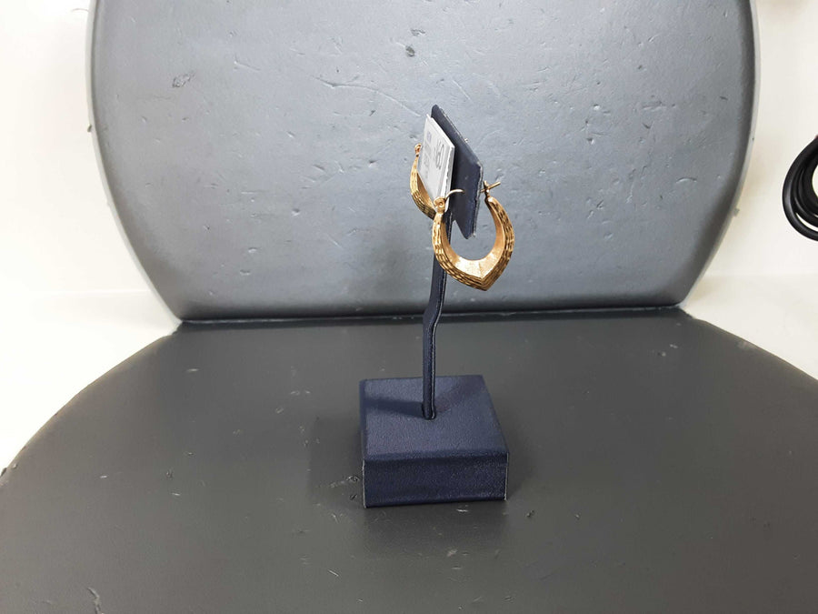 Hoop Earrings - Yellow Gold 10k (.417) 1.5 grams