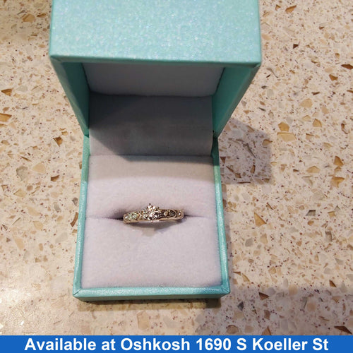 Ring - Wedding Set - Yellow Gold 10k (.417) 2 grams Size 5.5