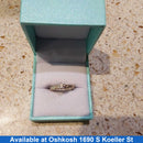 Ring - Wedding Set - Yellow Gold 10k (.417) 2 grams Size 5.5