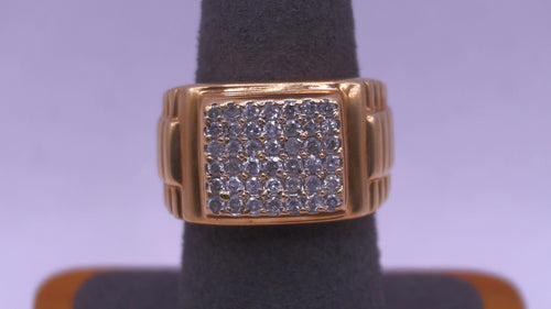 Men's Ring - Yellow Gold 10k (.417) 9.4 grams Size 10
