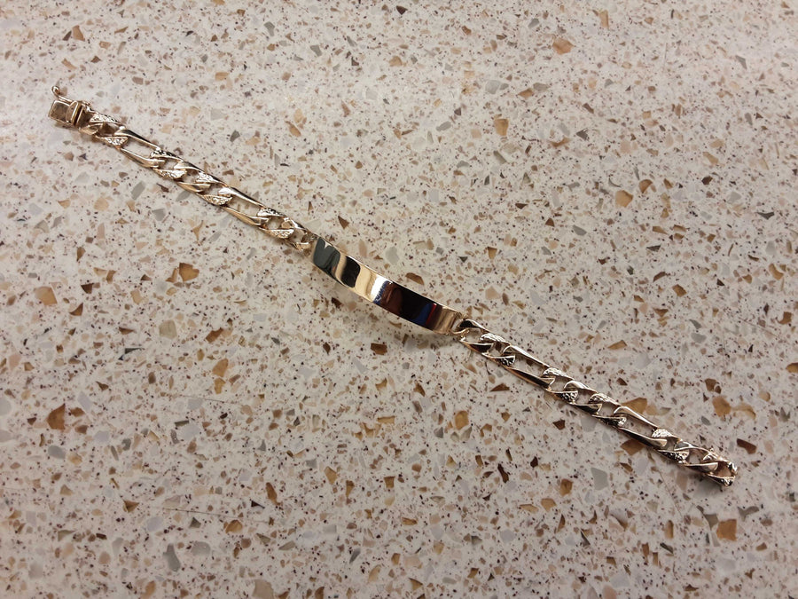 ID Bracelet - Yellow Gold 14k (.585) 16.2 grams 8 inch