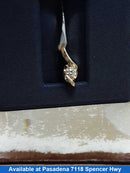 Diamond Pendant - Yellow Gold 14k (.585) 0.8 grams