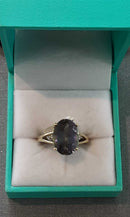 Women's Ring - Solitaire - Yellow Gold 14k (.585) 3.3 grams Size 7