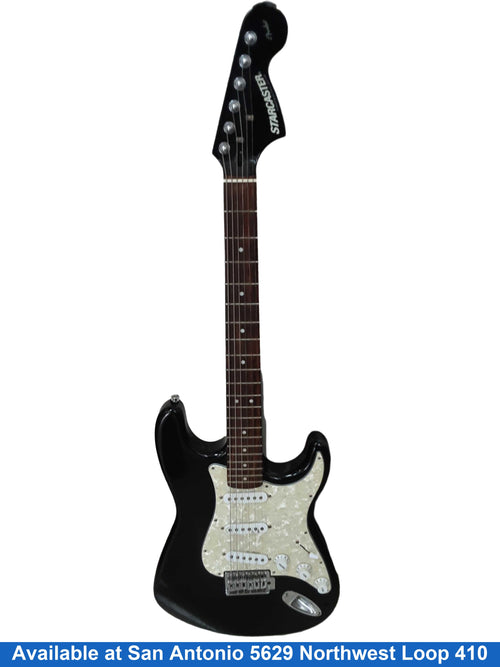 Strat Starcaster Black Electric Classic Guitar