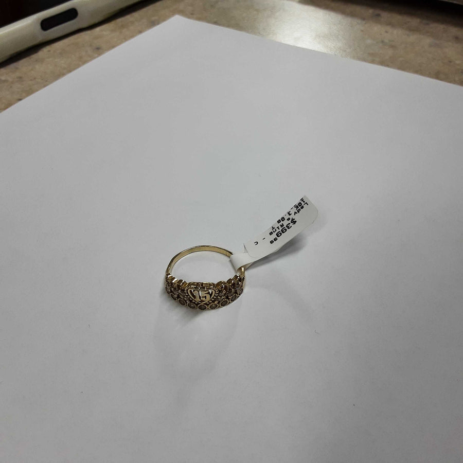 Women's Ring - Yellow Gold 10k (.417) 3 grams Size 8.5