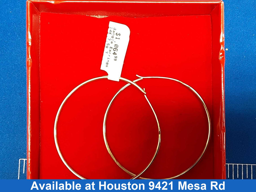 Bangle Earrings - Yellow Gold 14k (.585) 7.5 grams
