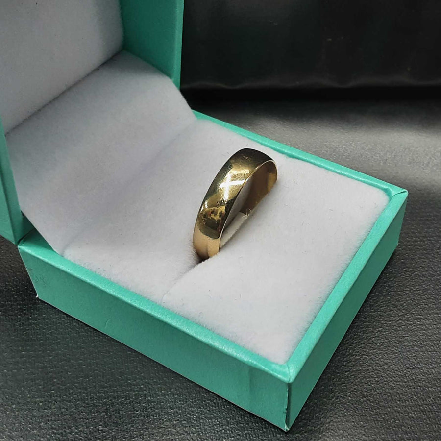 Ring - Wedding Band - Yellow Gold 10k (.417) 2.9 grams Size 10