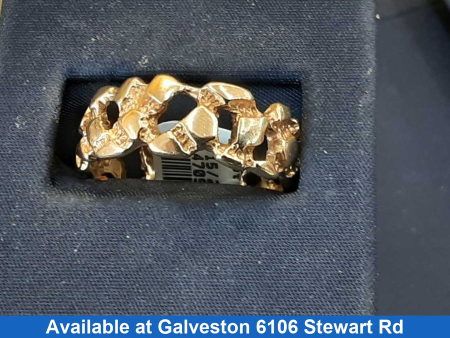 Men's Ring - Yellow Gold 14k (.585) 6.1 grams Size 10