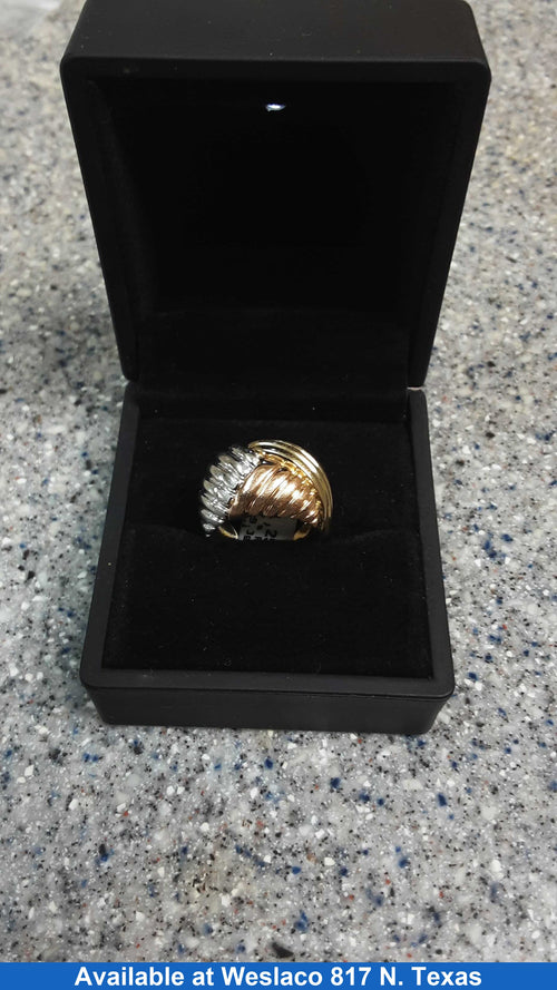 Women's Ring - Yellow Gold 14k (.585) 9.3 grams Size 8.5