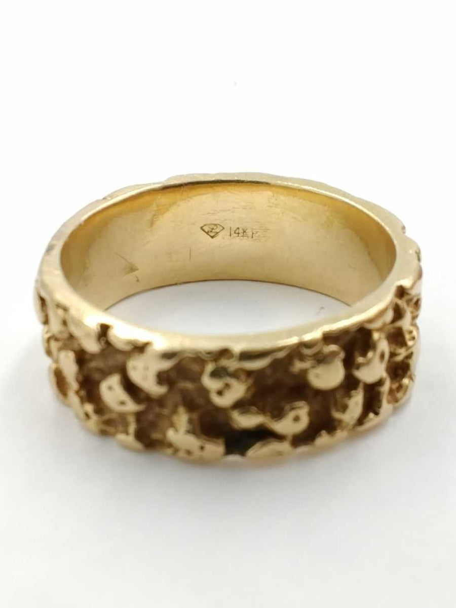 Men's Ring - Yellow Gold 14k (.585) 8.7 grams Size 10.5