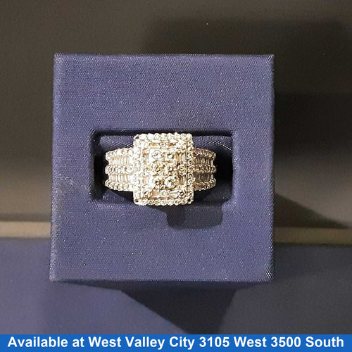 Ring - Engagement Set - White Gold 10k (.417) 6.7 grams Size 10