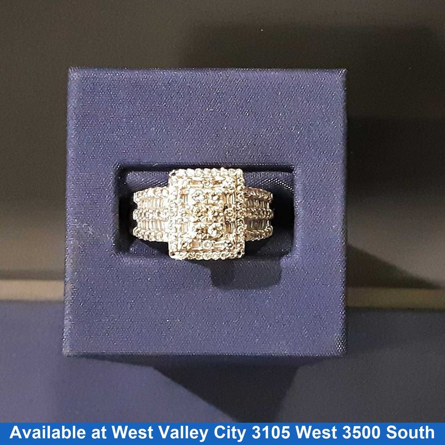 Ring - Engagement Set - White Gold 10k (.417) 6.7 grams Size 10