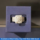 Ring - Engagement Set - White Gold 10k (.417) 6.7 grams Size 10