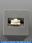 Ring - Wedding Set - White Gold 14k (.585) 4.3 grams Size 7