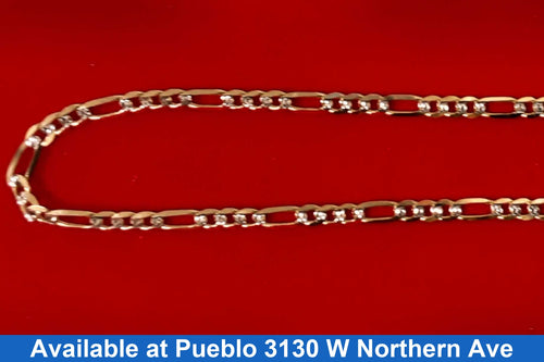 Figaro Chain - Yellow Gold 14k (.585) 7.7 grams 21 inch