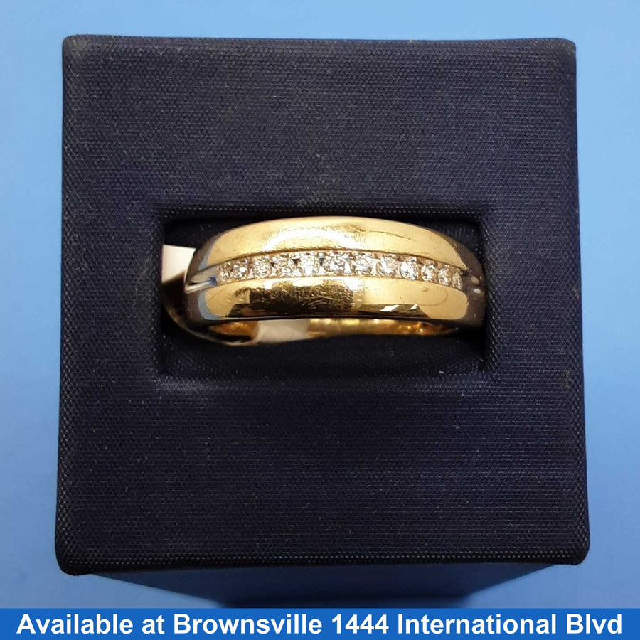 Ring - Wedding Band - Yellow Gold 14k (.585) 4.9 grams Size 10