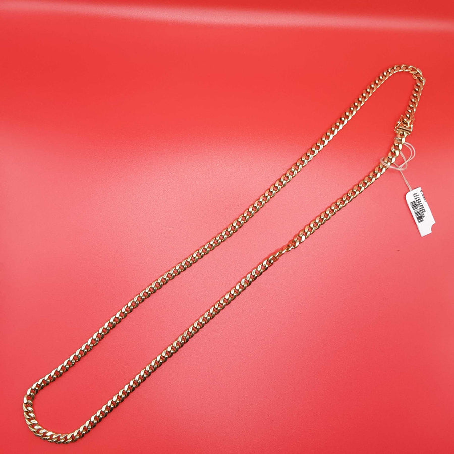 Cuban Link Chain - Yellow Gold 10k (.417) 20 grams 24 inch